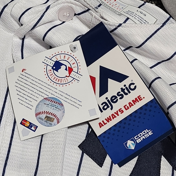 Majestic GARY SANCHEZ 24 New York Yankees Baseball Jersey Mens Size Large NEW - Picture 11 of 14